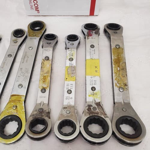 Lot of 28 Bluepoint, Armstong & more Ratcheting Wrench Set LOT-785 - Thumbnail 5