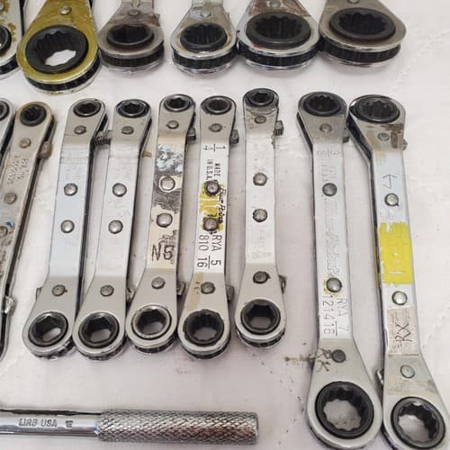 Lot of 28 Bluepoint, Armstong & more Ratcheting Wrench Set LOT-785 - Thumbnail 6