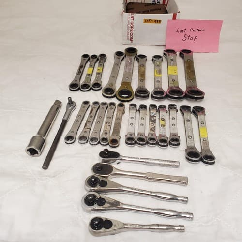 Lot of 28 Bluepoint, Armstong & more Ratcheting Wrench Set LOT-785 - Thumbnail 10