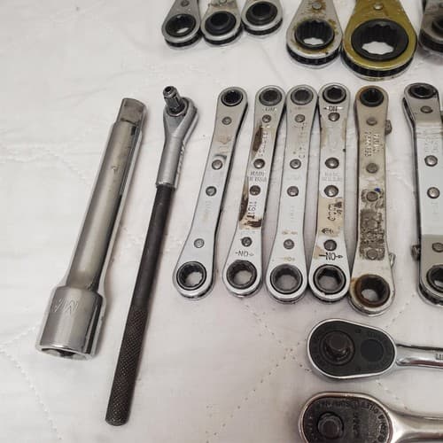 Lot of 28 Bluepoint, Armstong & more Ratcheting Wrench Set LOT-785 - Thumbnail 7