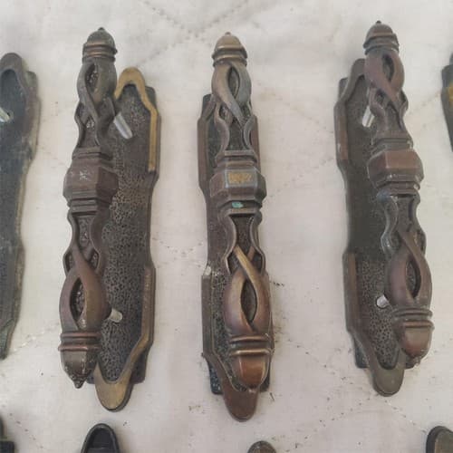 Lot of 10 Vintage Amerock Carriage House Center Bar Cabinet Pull Handle - Thumbnail 4