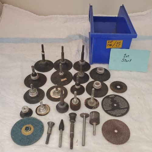 Lot of 25 Grinder Cutter Drill Bit Attachments LOT-146 - Image 1