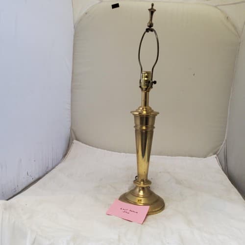 Vintage Solid Brass Portable Table Lamp AB - Thumbnail 6