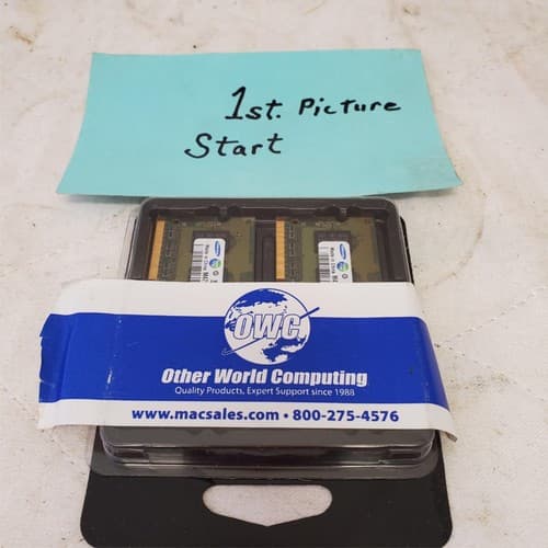 OWC Samsung DDR3 2GB Computer Memory (RAM) set PC3-10600s-09-11-B2 - Image 1