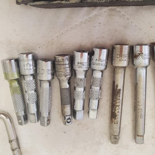 Mixed Lot of Craftsman Hand Tool & Wrench / Proto Wobble Socket Extension Set - Thumbnail 3