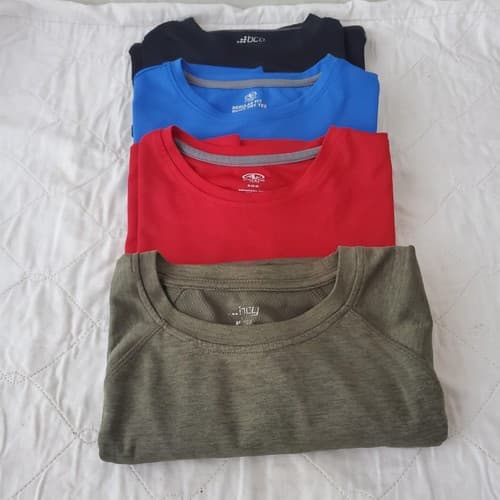 Lot of 4 Assorted Size M 38-40 Multi Brand Dry Fit Short Sleeve Shirt Men's - Thumbnail 2