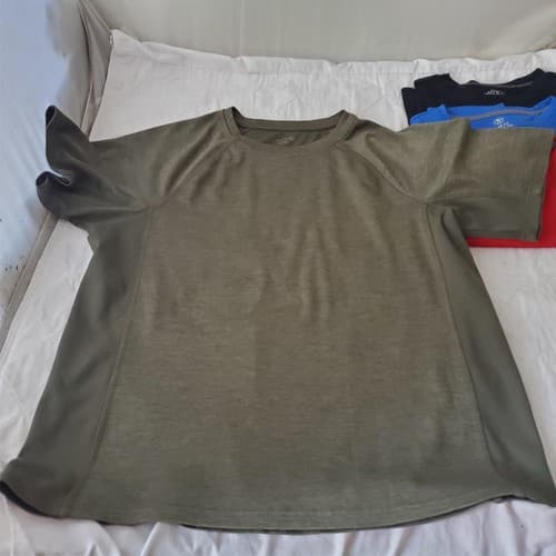 Lot of 4 Assorted Size M 38-40 Multi Brand Dry Fit Short Sleeve Shirt Men's - Thumbnail 9