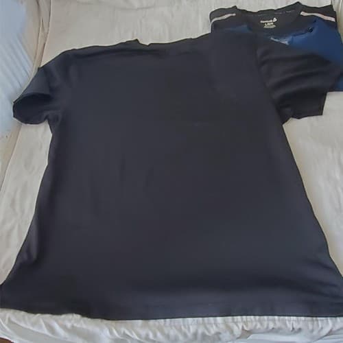 Lot of 4 Size L Rebook, Russell & Other Brand Dry Fit Short Sleeve Shirt Mens - Thumbnail 19