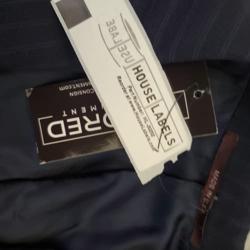 HICKEY FREEMAN 100% Wool Blue Striped Blazer Suit Jacket Sport Coat YB003 40R - Thumbnail 7