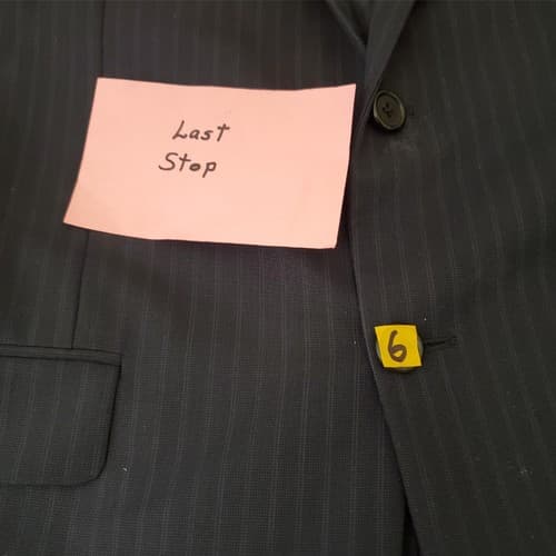 HICKEY FREEMAN 100% Wool Blue Striped Blazer Suit Jacket Sport Coat YB003 40R - Thumbnail 9