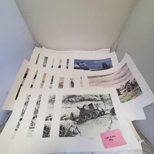 Lot of Assorted Vintage World War II Art Prints LOT-1 - Thumbnail 19