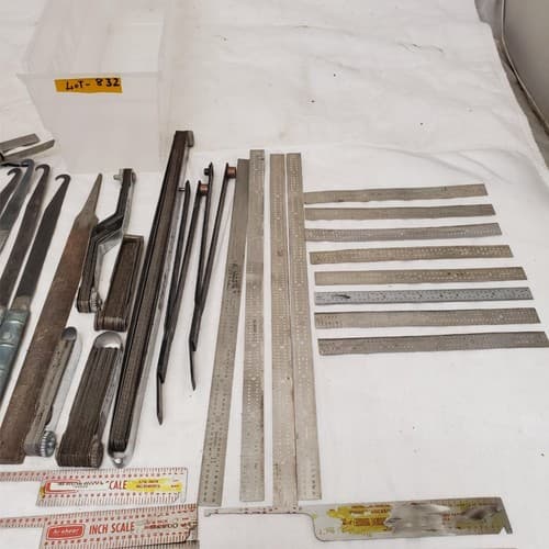 Lot of Grip Scale, Antique Irons Blades Cutters and More LOT-832 - Thumbnail 5