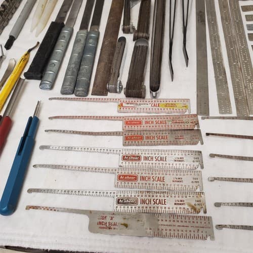 Lot of Grip Scale, Antique Irons Blades Cutters and More LOT-832 - Thumbnail 7