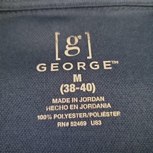 Lot of 4 Mens George M 38-40 & Other Short Sleeve Polo T-Shirt - Thumbnail 3