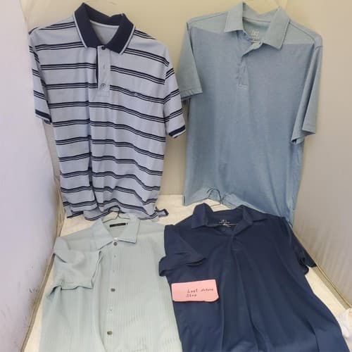 Lot of 4 Mens George M 38-40 & Other Short Sleeve Polo T-Shirt - Thumbnail 16