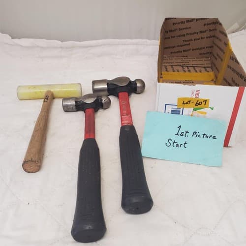 Lot of Assortment of Various Hammers LOT 607 - Image 1