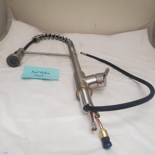 Professional Style Stainless Steel Pull Down Kitchen Faucet Sprayer - Image 1