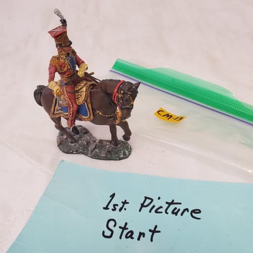 First Legion Napoleonic Soldier 1/30 French Red Lancers Mounted CM-13 - Image 1