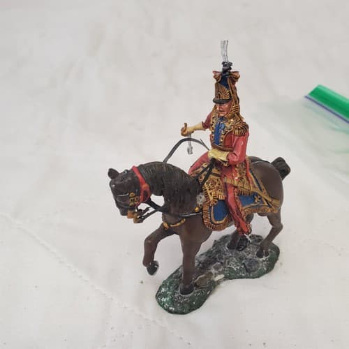 First Legion Napoleonic Soldier 1/30 French Red Lancers Mounted CM-13 - Thumbnail 4