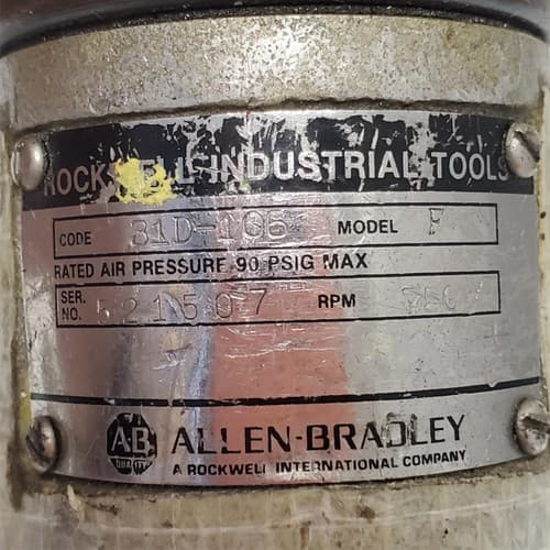 Rockwell 31D-106F Pneumatic 500 RPM Pistol Grip Air Drill Air Tool AAA7 - Thumbnail 4