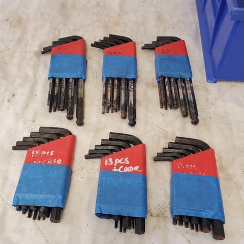 Lot of Assorted Various Long Arm Hex Key Sets LOT 308 - Thumbnail 5