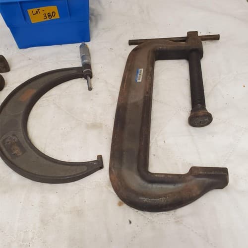 Lot of Various Wright Extra Heavy C-Clamp Wrench Hand Tool LOT 380 - Thumbnail 7