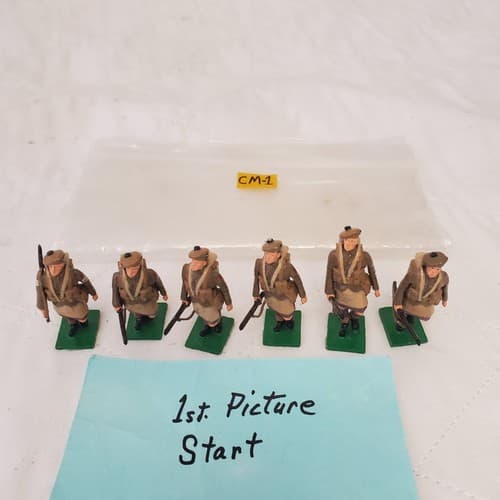 Hand Painted Metal 50mm Scottish Regiment Soldiers Set of 6UK CM-1 - Image 1
