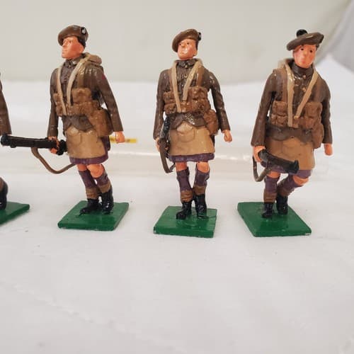 Hand Painted Metal 50mm Scottish Regiment Soldiers Set of 6UK CM-1 - Thumbnail 4
