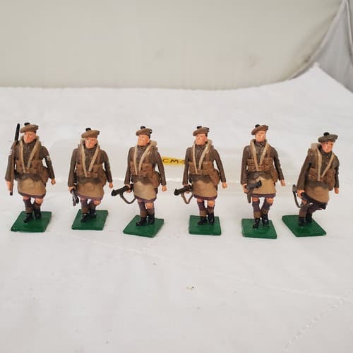 Hand Painted Metal 50mm Scottish Regiment Soldiers Set of 6UK CM-1 - Thumbnail 2