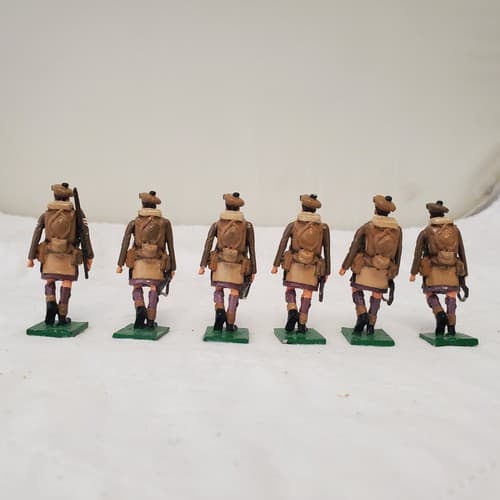 Hand Painted Metal 50mm Scottish Regiment Soldiers Set of 6UK CM-1 - Thumbnail 6
