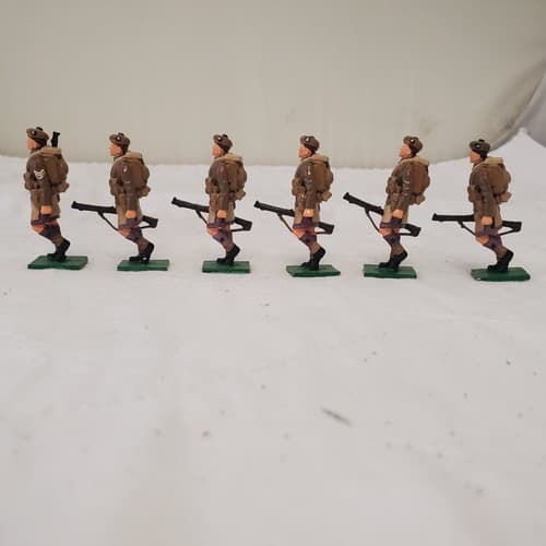 Hand Painted Metal 50mm Scottish Regiment Soldiers Set of 6UK CM-1 - Thumbnail 5