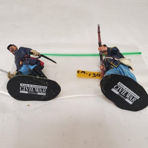 King and Country CW137 CW120 Infantryman Advancing w/Rifle & Sword CM-130 - Thumbnail 5