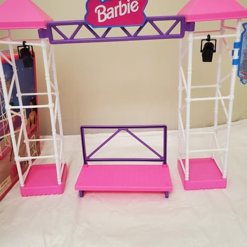 Barbie Sparkle Beach Volleyball Fun Play Set Mattel Arcotoys 1995 - Thumbnail 4