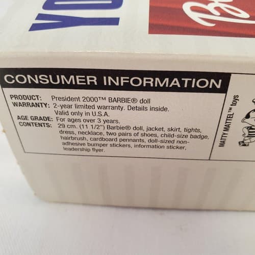 Barbie 2000 - Barbie President - Exclusive Collector Edition - Thumbnail 6