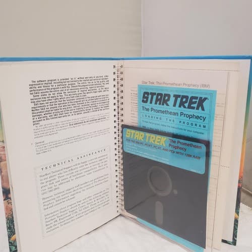 Vintage 1986 Star Trek The Promethean Prophecy IBM Pc - Thumbnail 5