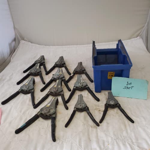 Lot of Vintage Custom Stripmaster Wire Stripper Hand Tools Lot 210 - Image 1