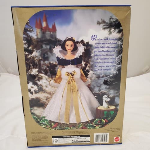 Barbie 1990- Disney Snow White & 7Dwarfs- Holiday Princess Collection 3rd Series - Thumbnail 7