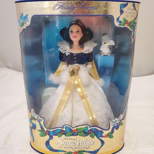 Barbie 1990- Disney Snow White & 7Dwarfs- Holiday Princess Collection 3rd Series - Thumbnail 4