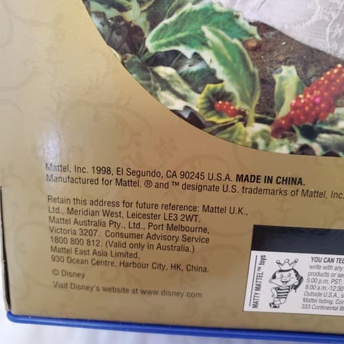 Barbie 1990- Disney Snow White & 7Dwarfs- Holiday Princess Collection 3rd Series - Thumbnail 8