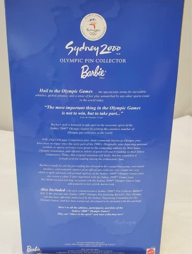 Barbie 1999 - Sydney 2000 Olympic Pin Collector Barbie Doll - Thumbnail 5