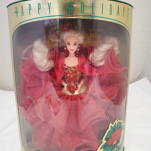 Barbie 1993 - Mattel Happy Holidays Special Edition Barbie Doll - Thumbnail 2