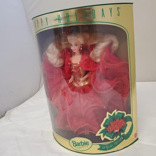 Barbie 1993 - Mattel Happy Holidays Special Edition Barbie Doll - Thumbnail 4
