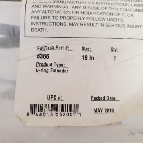 Lot of 3 Falltech D-Ring Extender LOT-634 - Thumbnail 10