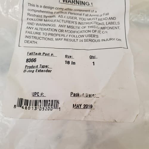 Lot of 3 Falltech D-Ring Extender LOT-634 - Thumbnail 9