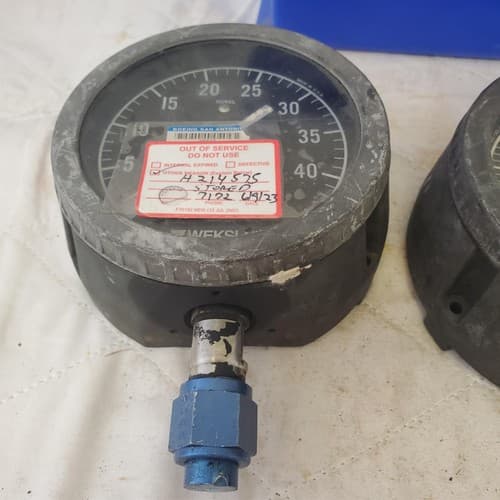 Lot of 3 Locamotive Lub Oil Pressure Gauges LOT 511 - Thumbnail 3