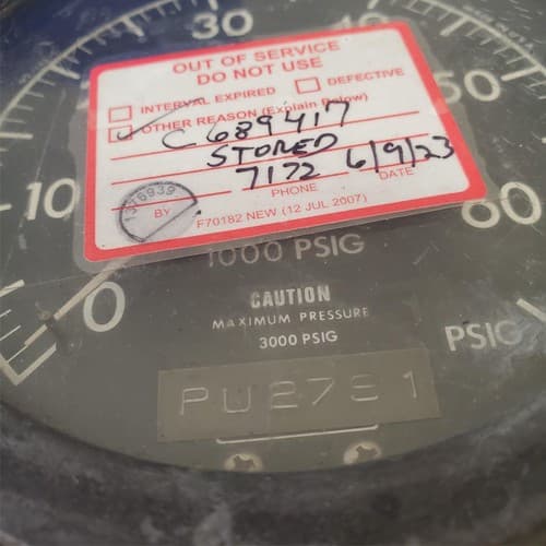 Lot of 3 Locamotive Lub Oil Pressure Gauges LOT 511 - Thumbnail 10