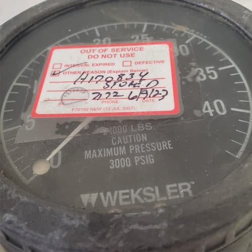 Lot of 3 Locamotive Lub Oil Pressure Gauges LOT 511 - Thumbnail 11