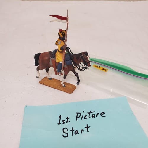 Metal Hand Painted 54mm SOE002 Skinner's Horse Lancer CM-34 - Image 1