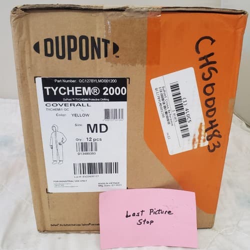 Lot of 12 DuPont Tychem 2000 QC127S Disposable Chemical Resistant Coverall #1 - Thumbnail 6