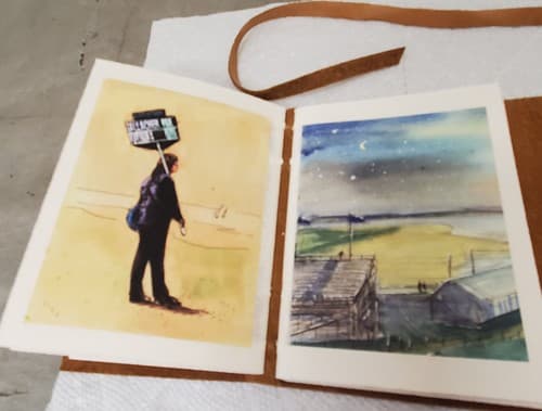 Limited edition 73 of 200 Replica of Howard Rileys Mini Sketchbook - Thumbnail 6